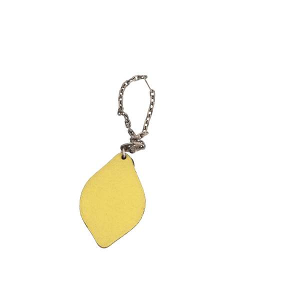 HERMES Keychain in Yellow Leather - Picture 2 of 2